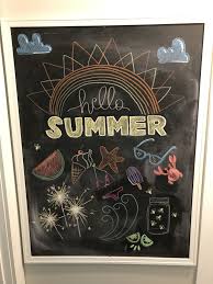 Summer Chalk Art Summer Chalkboard Art Blackboard Art Chalkboard Art