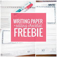 June 12, 2017august 22, 2011 by bettijo. Writing Paper With Editing Checklist Freebie Teach Junkie