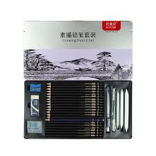 Professional art kit 33pcs drawing and sketch pencils erasers bag sketchpad set. New 29pcs Sketch Pencil Set Professional Sketching Drawing Pencil Set Pencil Boxes Kit For Painter School Painting Art Supplies Art Sets Aliexpress