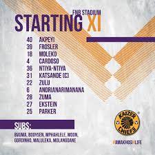 We appreciate the spirit of love & peace and the level of discipline and respect shown by those who took part on the day. Kaizer Chiefs On Twitter The Kaizer Chiefs Line Up Tonight As They Host Golden Arrows In An Absaprem Clash Hailthechief Amakhosi4life
