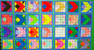 Tile Math Art Lesson Deborah Gangi Hall S 5th Grade Class Mckinley School K 8 Pasadena Ca Math Art Lessons Math Art Art Lessons