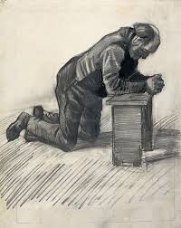 Vincent Van Gogh Drawing Old Man Praying By Vincent Van Gogh Van Gogh Art Van Gogh Van Gogh Drawings