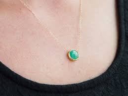 Delicate Bezel Pendant Necklaces Set With Semi Precious Gemstones Gemstone Pendant Pretty Necklaces Handmade Pendant Necklace