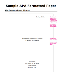 Apa style paper is the most common style of formatting, other than mla of course. Free 7 Sample Apa Outline Templates In Pdf