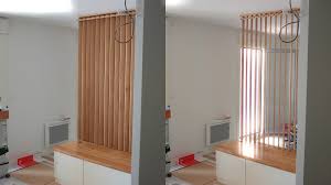 Meuble d entrée sur mesure. Fabrication Sur Mesure D Un Meuble Bas Et Claustra Mobile
