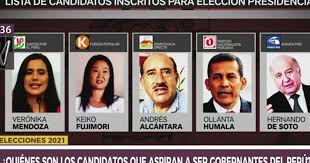 Página exclusiva para informacion que unifique criterios enel entorno de la. Elecciones 2021 Quienes Son Los Candidatos Que Aspiran A La Presidencia Del Peru Canal N