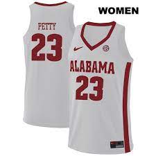 To date, no alabama basketball jersey hangs in the rafters of coleman coliseum. White Alabama Crimson Tide Stitched No 23 Nike John Petty Authentic Womens College Basketball Jersey Bama Basketball Zone