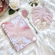 This Book Has A Handmade Resin Book Cover The Book Cover Is Designed In Blush Pink With Transparent Parts An Diy Resin Crafts Diy Resin Art Diy Resin Crystals