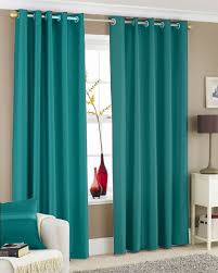 Turquoise Curtain Panels Pair Of Faux Silk Curtains Eyelet Ring Top Ebay Living Room Turquoise Turquoise Curtains Living Room Curtains Living Room