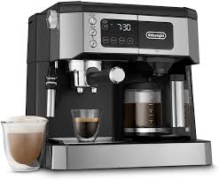 It's monochrome, with blue characters, and is what you use to select drinks. Buy De Longhi All In One Combination Coffee Maker Espresso Machine Advanced Adjustable Milk Frother For Cappuccino Latte Glass Coffee Pot 10 Cup Com532m Online In Vietnam B08hrm697d