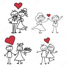 Vysledok Vyhľadavania Obrazkov Pre Dopyt Wedding Couple Easy Drawing Wedding Drawing Drawing Cartoon Characters Wedding Couple Cartoon