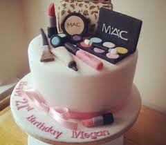 Every age girls love to baking comfy cakes with sweet. Great Birthday Cake For Makeup Lovers 21st Birthday Cakes Birthday Cake Girls Teenager Make Up Cake