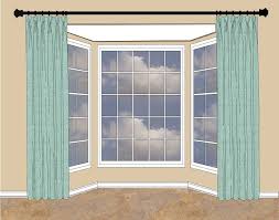 How To Hang Drapes On A Bay Window Bay Window Treatments Kitchen Window Treatments With Blinds Bay Window