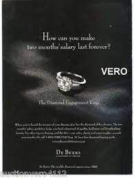 1998 Magazine Ad De Beers Diamond Engagement Ring Advertisement Print