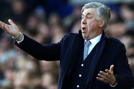 Carlo ancelotti mostró su lado más personal por un objetivo común. Ancelotti Hit With Fa Misconduct Charge After Angry Reaction To Var Disallowed Everton Winner V Man Utd Goal Com