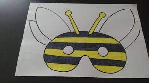 masque abeille deguisement carnaval maternelle coloriage mia et moi