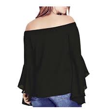 City Chic Romantic Off The Shoulder Bell Sleeve Top Black Xxl 24w 26w Auctions Speak