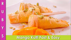 Birthday Dinner Ideas At Home In Hindi Mango Kulfi Aam Ki Easy Fast Kulfi Recipe In Urdu Hindi Rkk Youtube Kulfi Recipe Recipes Mango Kulfi