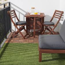Runnen Decking Outdoor Brown Stained 9 Sq Feet Ikea In 2020 Aussenboden Kleiner Balkon Design Kleines Balkon Dekor