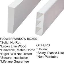 White vinyl yorkshire window box: Window Boxes Railing Flower Boxes And Outdoor Planters