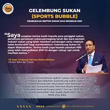 Timbalan menteri belia dan sukan. Gelembung Sukan Pembukaan Sektor Sukan Dan Rekreasi 2021 Kementerian Belia Kl Media