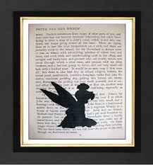 Peter Pan Wendy Book Pageall It Takes Is Faith Trust Etsy Peter Pan Nursery Peter Pan Tinkerbell Quotes