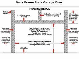 The technique of building a garage door frame is straightforward, and a finished frame can be completed in an hour. How To Frame A Garage Door Mister Garage Door