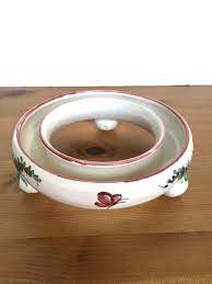 Vintage Keramik Planter Ceramic Pansy Ring Ceramic Round Etsy Vintage Planters Traditional Vases German Ceramics