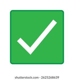 Groene positieve stemknop met vinkje accepteren: stockvector (rechtenvrij) 2625268639 | Shutterstock