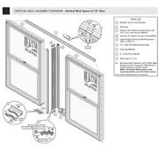 Two or more windows attached to each other. Jeld Wen Builders Series White Vinyl Window Mull Kit At Menards