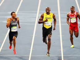 #degrassi #summer #olympics #de grasse #andre de grasse #running #200m #100m #usain bolt #jamaica #canada #sports #sport #sprint #sprinter #debolt degrasse and usain's smiles at each other while they ran side by side is my new fav part of the olympics. Usain Bolt And Andre De Grasse Laughed And Joked While They Obliterated Their 200m Semifinal Field Sbnation Com