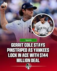Gerrit Cole will remain with the New...