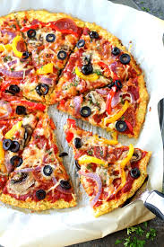 (alternatively 1 pound fresh pizza dough or a precooked pizza crust can be used) · medium head cauliflower about 1 . Shrimp Scampi Cauliflower Crust Pizza Kim S Cravings