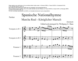 It is one of only four national anthems in the world (along with those of bosnia and herzegovina, kosovo, and san marino) that have no official lyrics (although it had lyrics in the past, they are no longer used). National Anthems Spanish National Anthem Marcha Real Royal March A Music Publisher