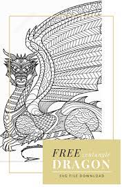 Download Free Zentangle Dragon Svg Svg Zentangle Mandala