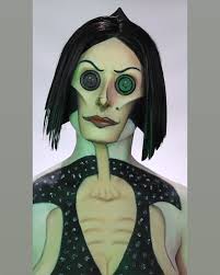 A little compilation of my Coraline looks throughout the years; some of  these need a redo! 🫣, #coraline #makeupvideos #creativemakeup #sfxmakeup