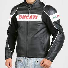 Buy Hot Black Ducati Motorcycle Jackets Motorcycle Jacket Leather Jacket Men Leather Jacket