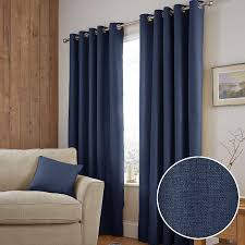 Jennings Navy Thermal Eyelet Curtains Dunelm Navy Curtains Living Room Navy And White Curtains Navy Curtains Bedroom