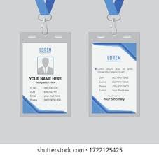 Download an id card template online. Id Card Design Template Clean Smooth Stock Vector Royalty Free 1722125425