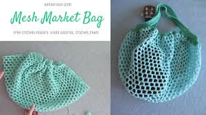 Simple but clever market bag. Simple Mesh Market Bag Free Crochet Pattern Handy Finch