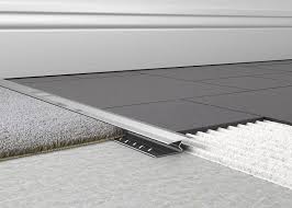 Knock Down Carpet To Tile Trim Has Been Designed To Give A Neat Transition Between Most Hard Flooring And Carpets Tile Trim Easy Tile Carpet To Tile Transition