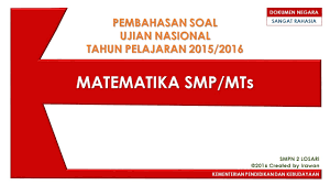 We did not find results for: Pembahasan Soal Un Matematika Smp 2016 Full Youtube