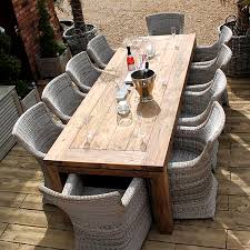 Above all, an outdoor dining area should be comfy and inviting. 10 Seater Dining Set 280cm Reclaimed Teak Outdoor Table Lowry