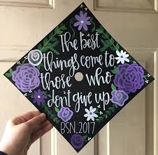 Ability to personalize both front, back and insides of card with design + photo options. Graduation Cap Topper Grad Cap Ideas Purple Floral Gradua College Graduation Cap Decoration High School Graduation Cap Decoration Graduation Cap Decoration