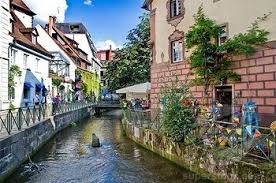 Old Town With Freiburg Baechle Canal Freiburg Im Breisgau Baden Wuerttemberg Germany Freiburg Germany Freiburg Im Breisgau