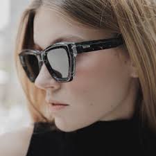 Osca Sunglasses with Demi Frame & Green Lens