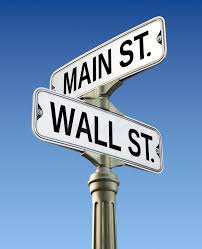 Photo About Retro Street Sign With Wall Street And Main Street Illustration Of Crossing Text Signpost 37924038 Street Signs Wall Signs Wall Street