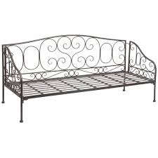 Comptoir De Famille Banquette En Fer Forge 3 Places Longueur 175cm Volutes 140060 Deco Furniture