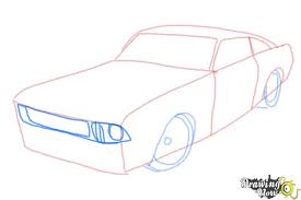 It's the same with a horse's shoulders: How To Draw A Ford Mustang Drawingnow