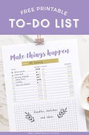 Nature scavenger hunts are such a fun way to play outside as a family and stay active. Cute Free Printable To Do List With Space For Doodles